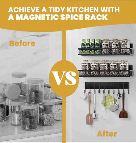 utensil holder
Fridge Organizer
Spice Shelf
Magnetic Spice Rack for refrigerator
Kitchen Organizer
Magnetic Shelf
Spice Organizer